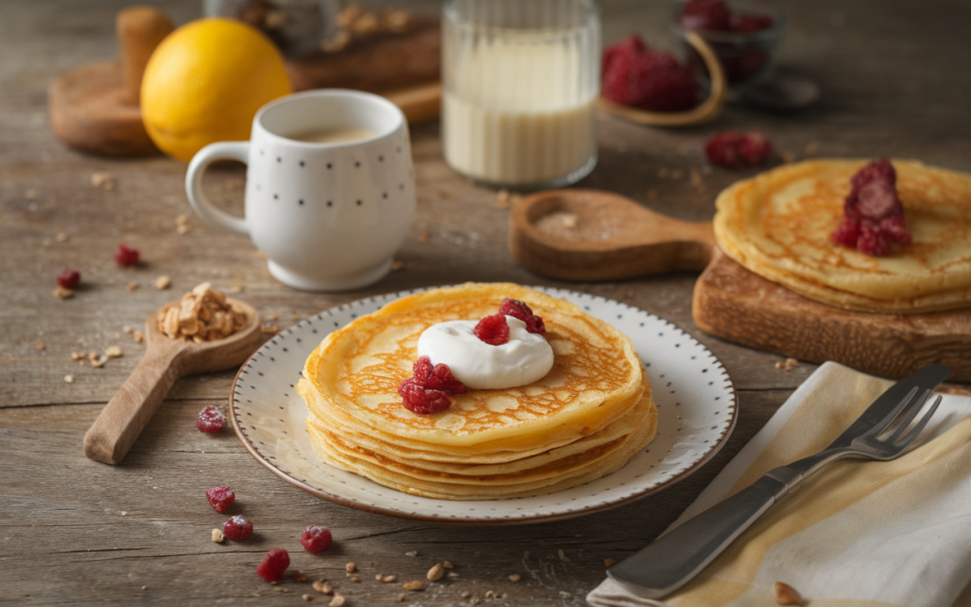 Des crêpes lait d'amande healthy pour des matins énergiques et gourmands !